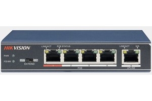 海康威视DS-3E0105P-E网络5口POE供电监控百兆网线交换机
