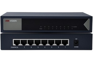 大沥海康威视DS-3E0508-E8口千兆交换机千兆监控交换机非网管网络分线器