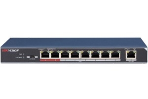 海康威视DS-3E0109P-E网络9口POE供电监控百兆网线交换机